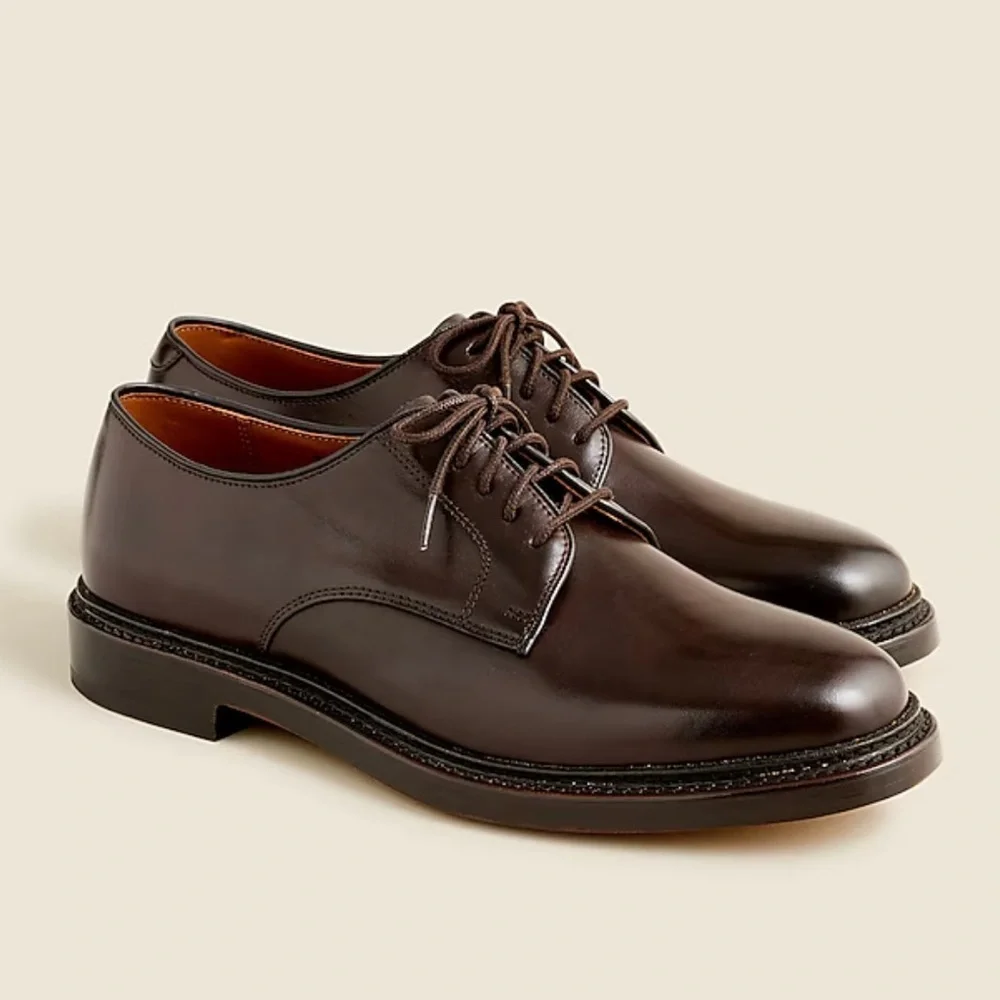 J crew Ludlow derbys dark brown